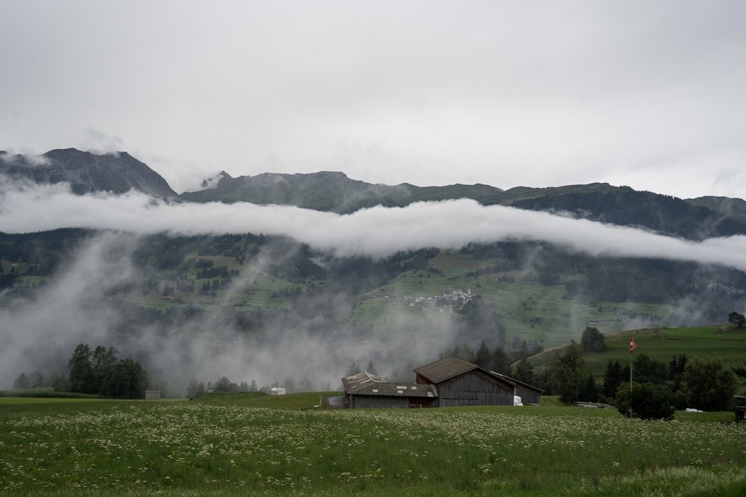 swiss mountains green valley